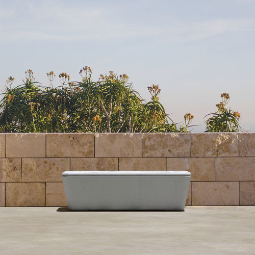 Общественная скамейка минималистский дизайн - SMOOTH 592.S - SIT Urban Design - из бетона / без спинки / без подлокотников