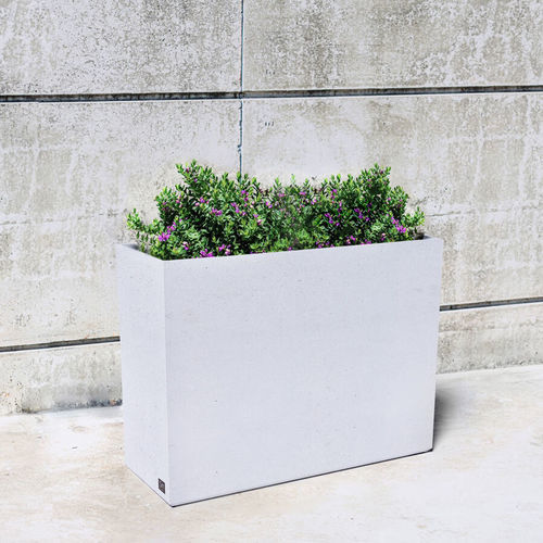 Садовый горшок из бетона - Slim 233 - SIT Urban Design - из стекловолокна / прямоугольный / для профессионального использования