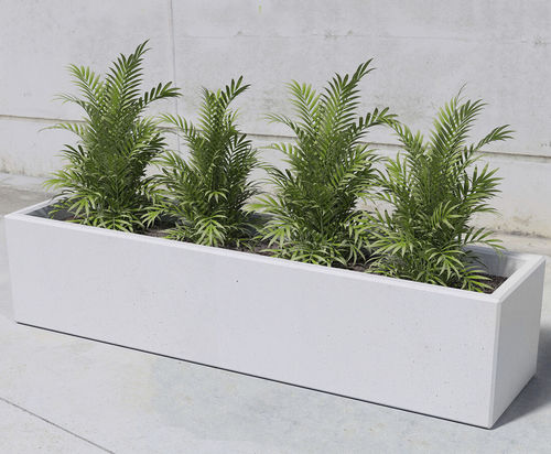 Кадка для садовых растений из бетона - Box 201 - SIT Urban Design - из стекловолокна / прямоугольная / современная