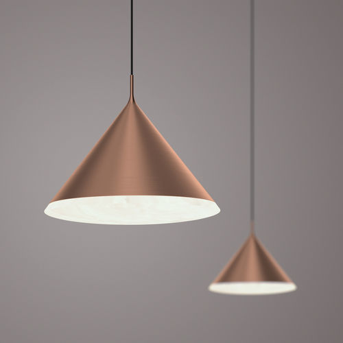 Подвесная лампа - ORIGO CONE ONYX - Manooi - из окрашенной стали / из полированной стали / из матированной меди
