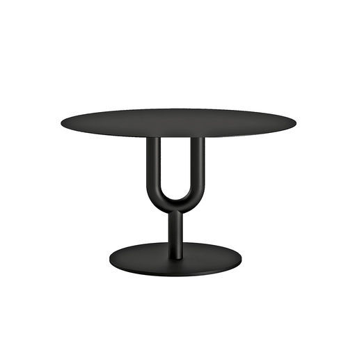 Современный журнальный столик - DIAPASON - Infiniti - из стали / из ламината / круглый