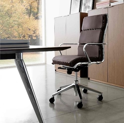 Современное директорское кресло - SEASON COMFORT - Quinti. - из ткани / из металла / с высокой спинкой