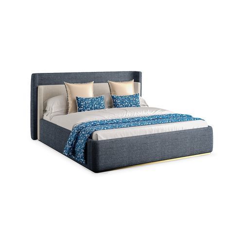 Кровать размер king size - ALLURE - AM LIVING - современная / обитая / с изголовьем