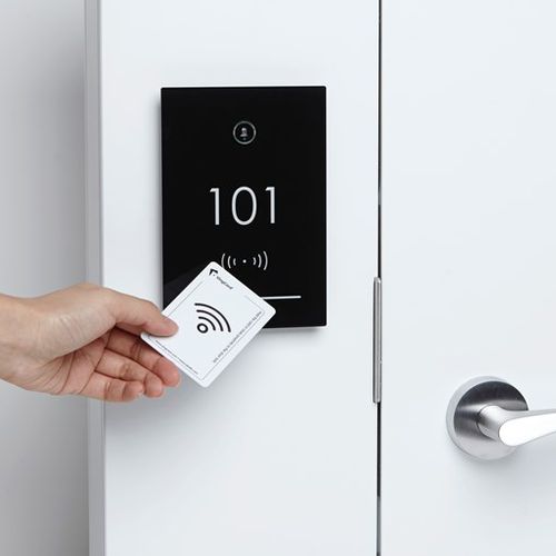 Электронный врезной замок - ALLURE - Vingcard - с дистанционным управлением / с ручкой / RFID