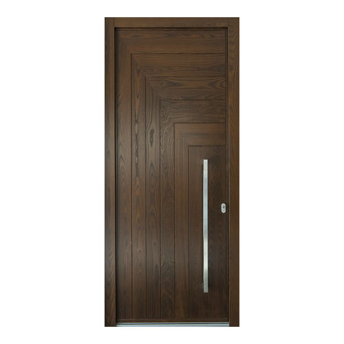 Входная дверь - GORTYNA STRETCH - Block95 Wooden Doors And Windows - из цельной древесины / створчатая / поворотная