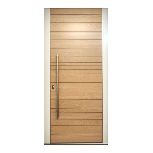 Входная дверь - LYKTOS - Block95 Wooden Doors And Windows - из цельной древесины / створчатая / поворотная
