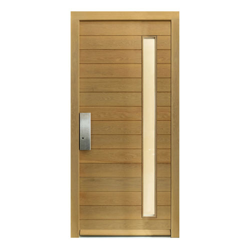 Входная дверь - MALIA - Block95 Wooden Doors And Windows - из цельной древесины / створчатая / поворотная