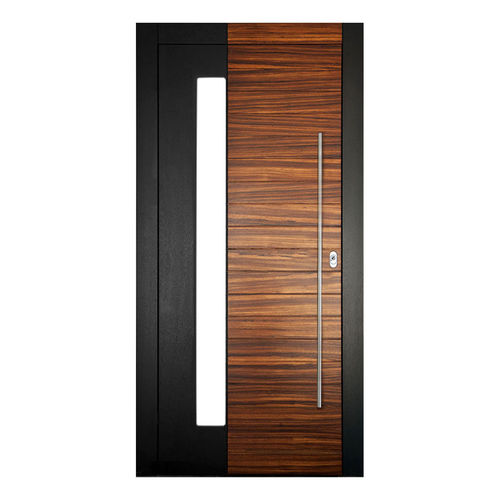 Входная дверь - KNOSSOS - Block95 Wooden Doors And Windows - из цельной древесины / створчатая / поворотная