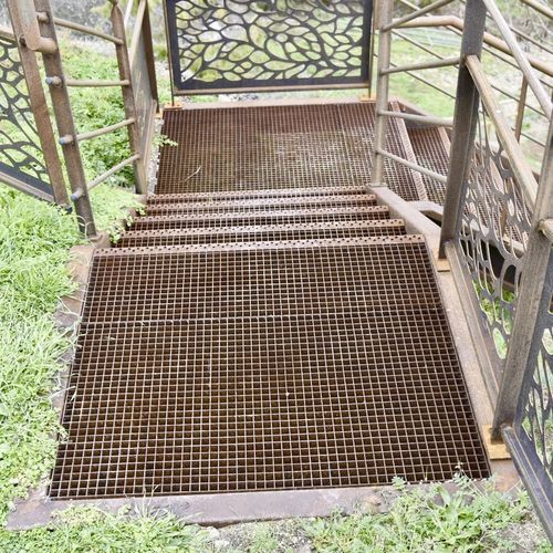 Решетчатый настил из гальванизированной стали - Corten - JK TECHNIC - для фасада