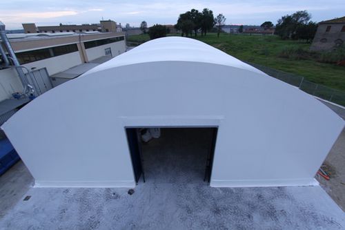 Натяжная конструкция на металлическом каркасе - STORAGE BUILDINGS - Favaretti - для покрытий / для промышленного применения / с мембраной из ПВХ