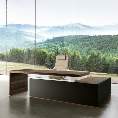 Директорский рабочий стол - GOOD  - UFFICIO DESIGN ITALIA - напольный / современный / из дерева