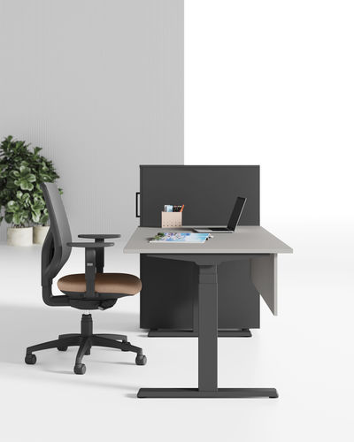 Напольный рабочий стол - STAND - UFFICIO DESIGN ITALIA - несколько мест / современный / из металла