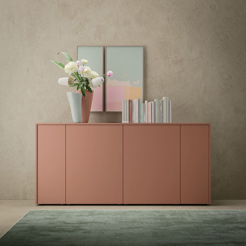 Низкий шкаф для папок - BOX - UFFICIO DESIGN ITALIA - высокий / из лакированной древесины / из меламина