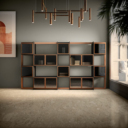 Настенный стеллаж - GOOD  - UFFICIO DESIGN ITALIA - современный / из меламина / со встроенным ящиком