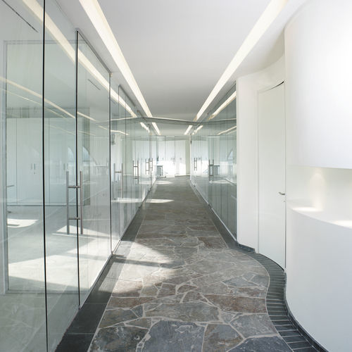 Перегородка из стекла - CRYSTAL - UFFICIO DESIGN ITALIA - для профессионального использования / для офиса / прозрачная