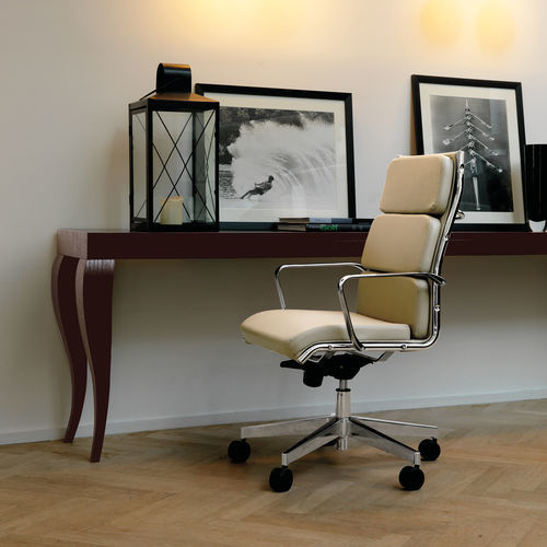 Современное директорское кресло - VISUAL COMFORT - UFFICIO DESIGN ITALIA - с высокой спинкой / черное / коричневое