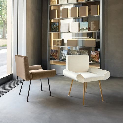Современный cтул - VANITY - UFFICIO DESIGN ITALIA - для интерьера / из ткани / из кожи