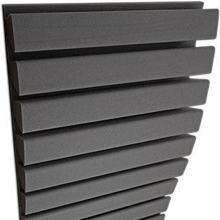 Акустическая панель для потолков - STRIPESORB ARC® - Jocavi - Acoustic Panels, Lda - для стены / из меламина / квадратная