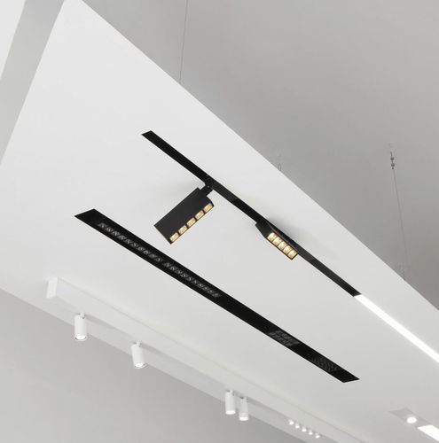 Светильник на рейке LED - LEVA 5 - Lucifero's - прямоугольный / из экструдированного алюминия / для профессионального использования