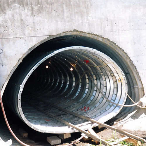 Волнистое листовое железо - TUNNEL LINER PLATE - Armtec - изогнутое / из стали / для строительства моста