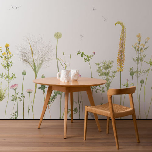 Современный обои - WILDFLOWER - CALICO WALLPAPER - в цветочек / ручной работы / огнестойкий