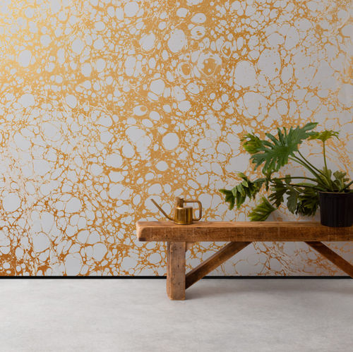 Современный обои - BONE - CALICO WALLPAPER - абстрактный мотив / с размерным эффектом / ручной работы