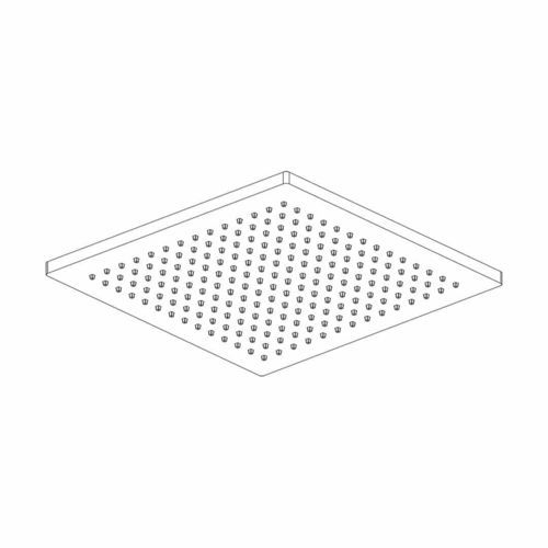 Встраиваемая лейка для душа в потолок - a supp - AQUAelite® - квадратная / дождь / для гостиницы