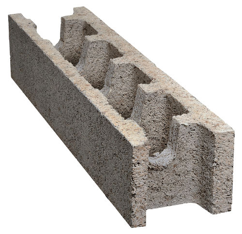 Блок для обшивки из деревобетона - ISOSPAN STANDARD - isospan Baustoffwerk GmbH - для внешней несущей стены / для внутренней стены / для зданий