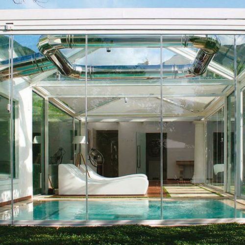 Раздвижное и и складываемое панорамное окно - SEEGLASS MAX - C3 Systems SL - из алюминия
