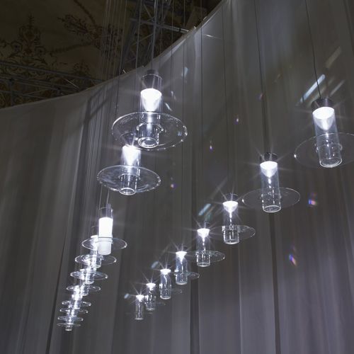 Подвесная лампа - SLEEVE - Wonderglass - из алюминия / из стекла / современная