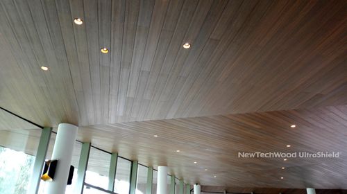 Подвесной потолок из дерева - ULTRASHIELD® - newtechwood - из реек