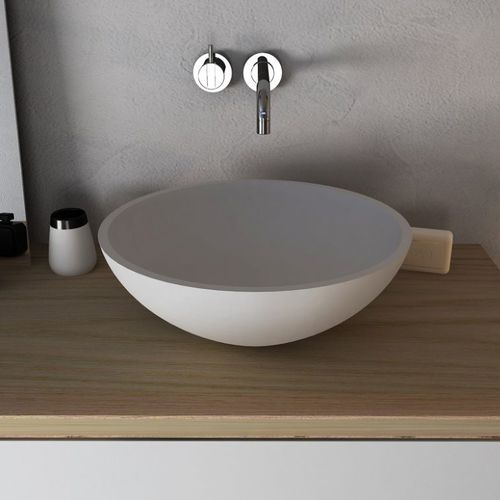 Настольная раковина - CRISTALPLANT ESFERA - CODIS - из Solid Surface / круглая / современная