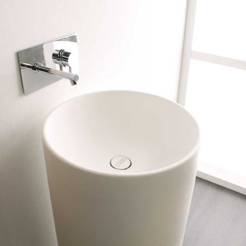 Раковина на ножке - CYLINDER - CODIS - из композита / из Solid Surface / круглая
