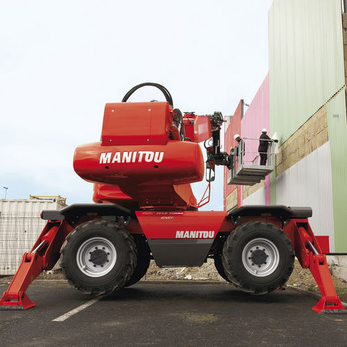 Телескопическая подъемная тележка для подъема - MRT 1840 EASY T4 S2 360° - Manitou America's, Inc. - для строительства / ротационная / для каменной кладки