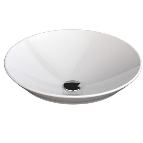 Полуутопленная раковина - TULIPE - DECOTEC - из Solid Surface / глянцевая / круглая