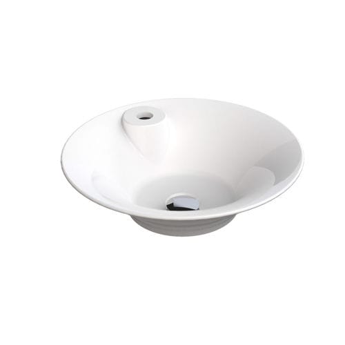 Полуутопленная раковина - LOTUS - DECOTEC - из Solid Surface / глянцевая / круглая