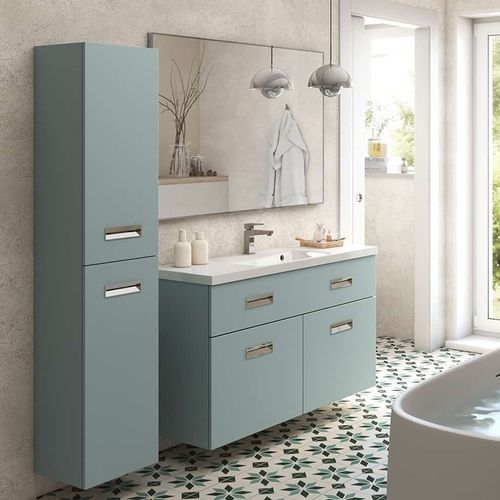 Двойная тумба под умывальник - OPTIMUM - DECOTEC - подвесная / из дуба / из Solid Surface