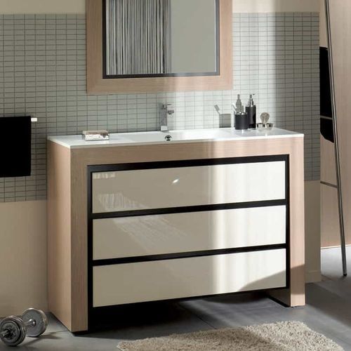 Двойная тумба под умывальник - VEND&Ocirc;ME - DECOTEC - подвесная / из Solid Surface / современная