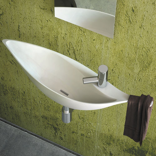 Подвесной умывальник для рук - COLIBRI - DECOTEC - из Solid Surface / со встроенными полотенцесушителями