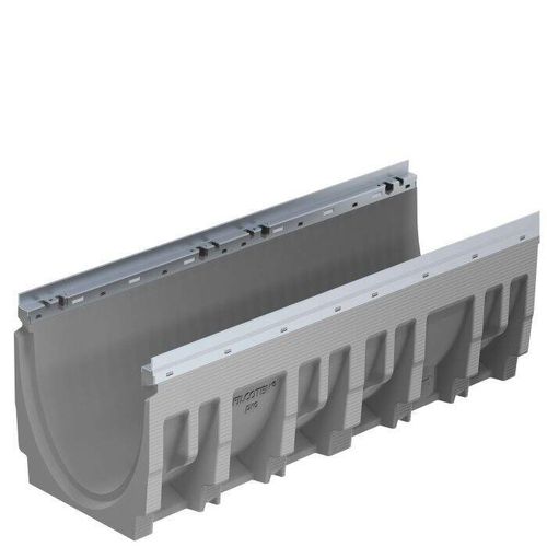 Лоток канализации с решеткой - FILCOTEN® Pro 300 - NDS - из бетона, армированного волокнами / из гальванизированной стали / для общественных мест