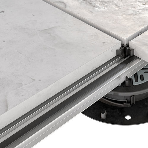 Опорная балка из алюминия - T-Rail - IMPERTEK Srl - для фальшпола / для террасы / демонтируемая