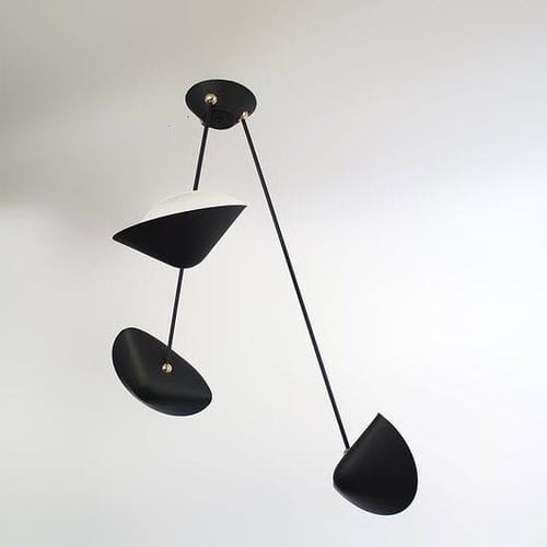 Современный потолочный светильник - SUS3 - atelier moderniste - из алюминия / из латуни / галогенный