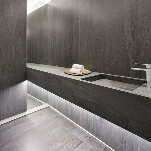 Декоративная панель для настила - Aspen Grey - NEOLITH - настенная / для мебели / для кухни
