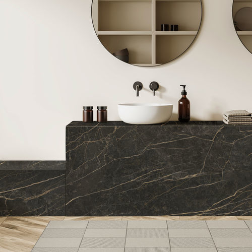 Декоративная панель для мебели - Black Obsession - NEOLITH - для ванной комнаты / настенная / для настила