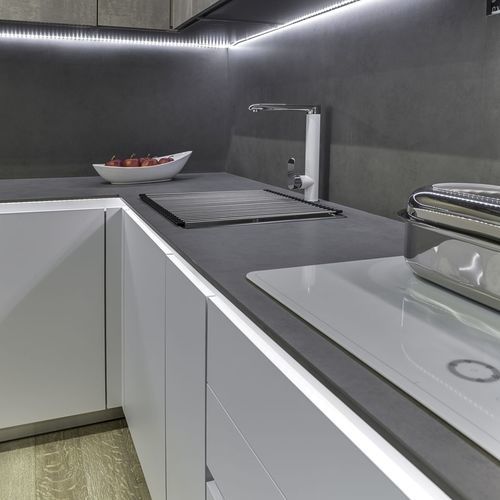 Декоративная панель для настила - Pietra di Piombo - NEOLITH - для внутренней компоновки / стойкая к царапинам / для защиты от УФ