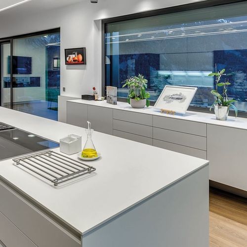 Декоративная панель для настила - Just White - NEOLITH - для мебели / для кухни / для фасада