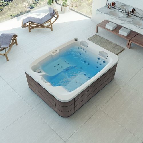 Каркасная спа-ванна - ALEXANDRIA - ASTRALPOOL - 3 места / из дерева / из нержавеющей стали