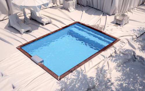 Бассейн для наружного применения - OR - PISCINELLE - заглубленный / из дерева