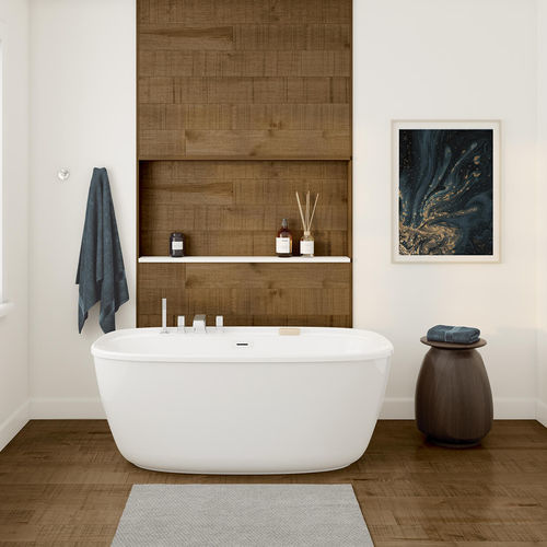Овальная ванна - FONTANA - MAAX bathroom - отдельностоящая / для жилых зданий / из акрила