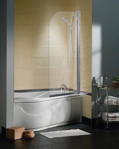Поворотная перегородка для ванны - TUB SHIELD - MAAX bathroom - с частичной рамой